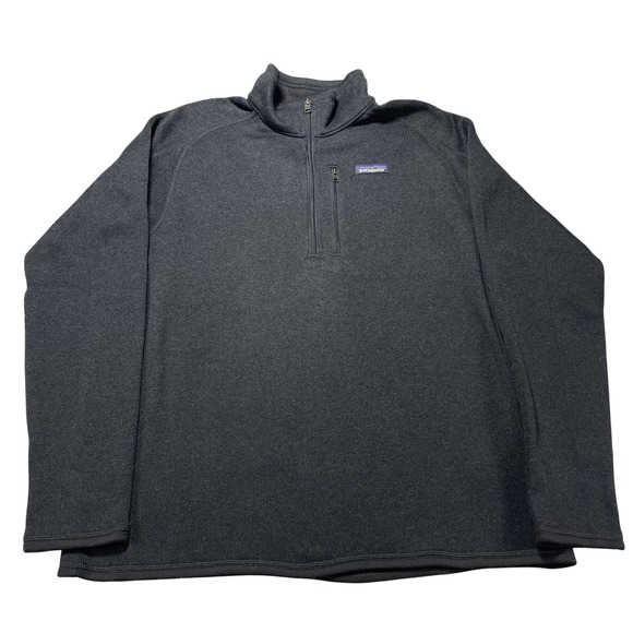 Patagonia Other - Patagonia Better Sweater Mens Large Black 1/4 Zip Mock Neck Fleece Pullover